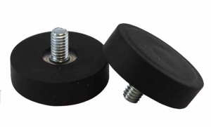 Magnetic Base Rubber Threaded Fastening Stud Up to 60ºC